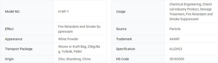 Micron Ath Aluminum Hydroxide Powder as Flame Retardant Material