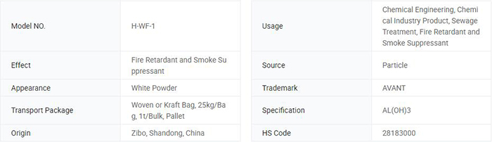 Ultrafine Precipitated Flame Retardant Aluminium Hydroxide Powder