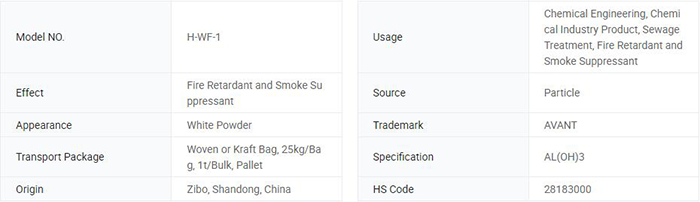 Low Smoke Zero Halogen Grade Aluminium Hydroxide